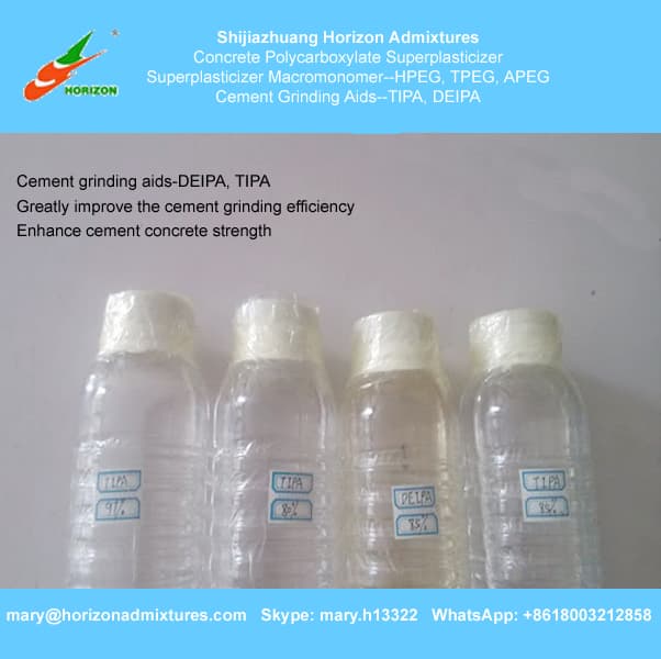 Cement grinding aids additive chemical